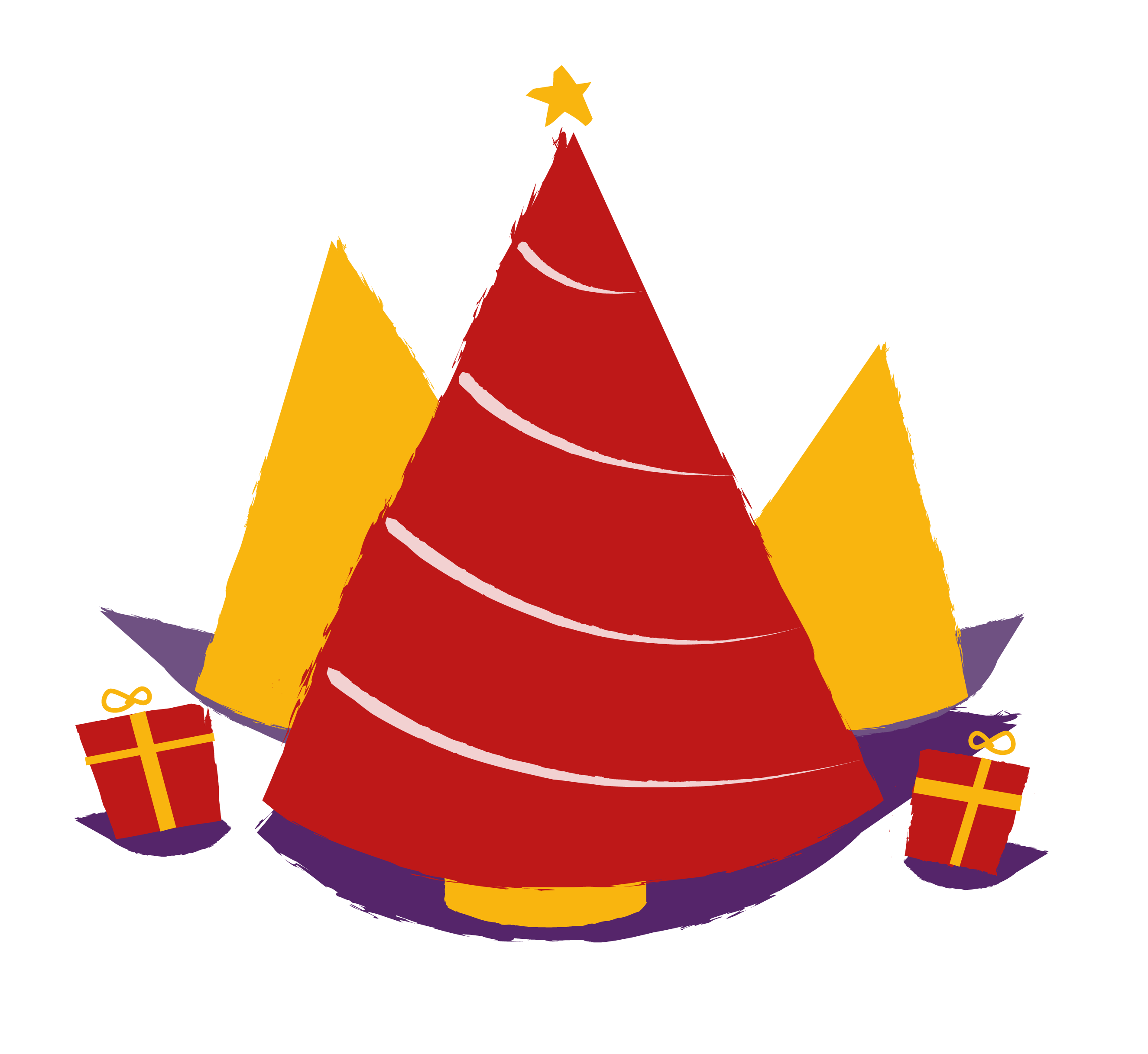 A Christmas tree, each light a gift given in memory of someone